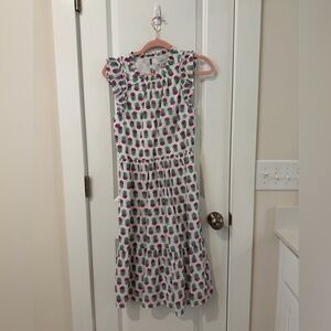 J.Crew Factory Cotton Floral, Ruffle Dress